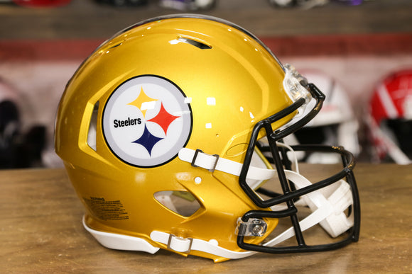 Casco auténtico Riddell Speed ​​de los Pittsburgh Steelers - Flash