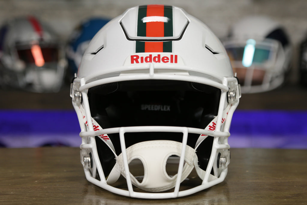 Miami Hurricanes Riddell Speed Replica Helmet - Miami Nights – Green  Gridiron, Inc.