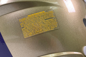 Warning Label Decal For Football Helmets