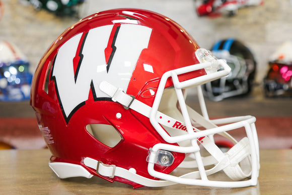 Wisconsin Badgers Riddell Speed Authentic Helmet - Flash
