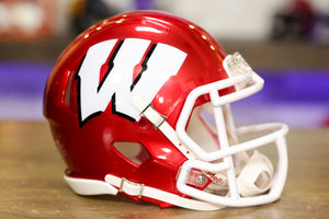 Wisconsin Badgers Riddell Speed Mini Helmet - Flash