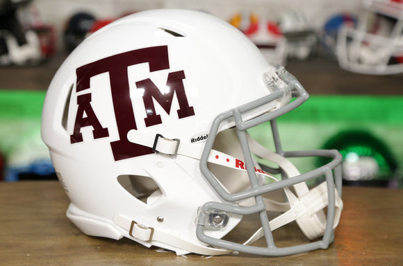 Texas A&M Aggies Riddell Speed Authentic Helmet - White