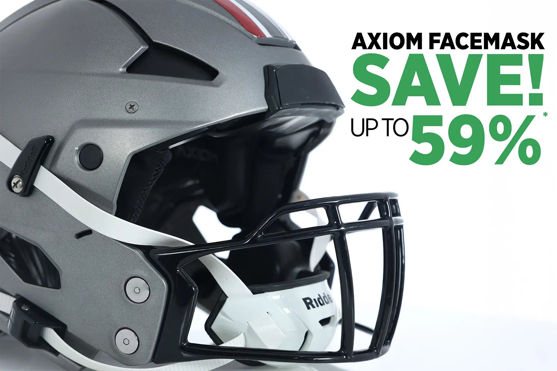 covid mask football helmets ZERO2 SC-223 FACEMASK Green Gridirion - Football Helmets,